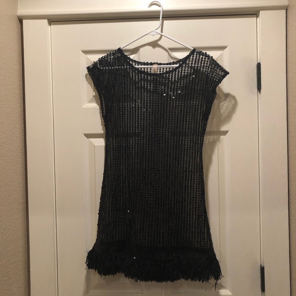 Chocolatte flapper girl sequin Halloween dress
